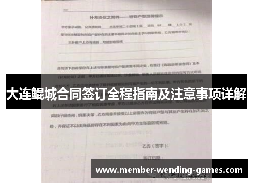 大连鲲城合同签订全程指南及注意事项详解