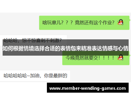 如何根据情境选择合适的表情包来精准表达情感与心情