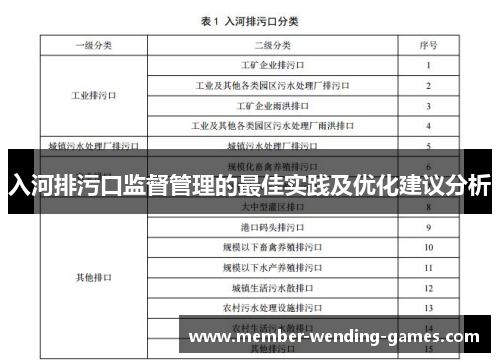 入河排污口监督管理的最佳实践及优化建议分析
