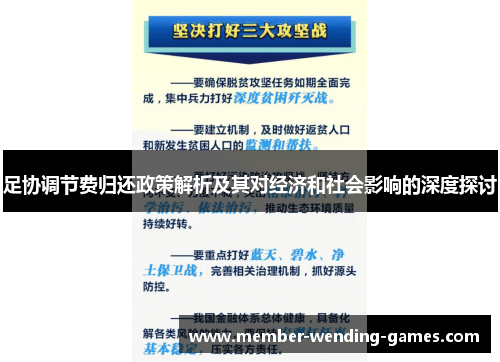 足协调节费归还政策解析及其对经济和社会影响的深度探讨
