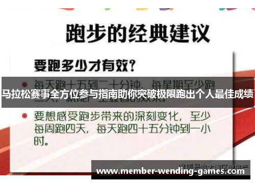 马拉松赛事全方位参与指南助你突破极限跑出个人最佳成绩
